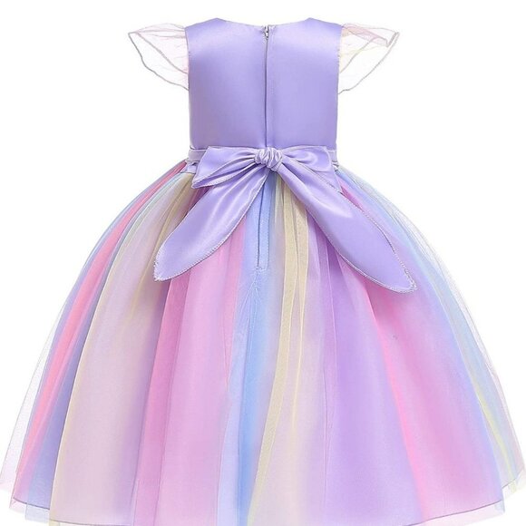 Unicorn Purple Dress with a beautiful crown - Picture 2 of 2